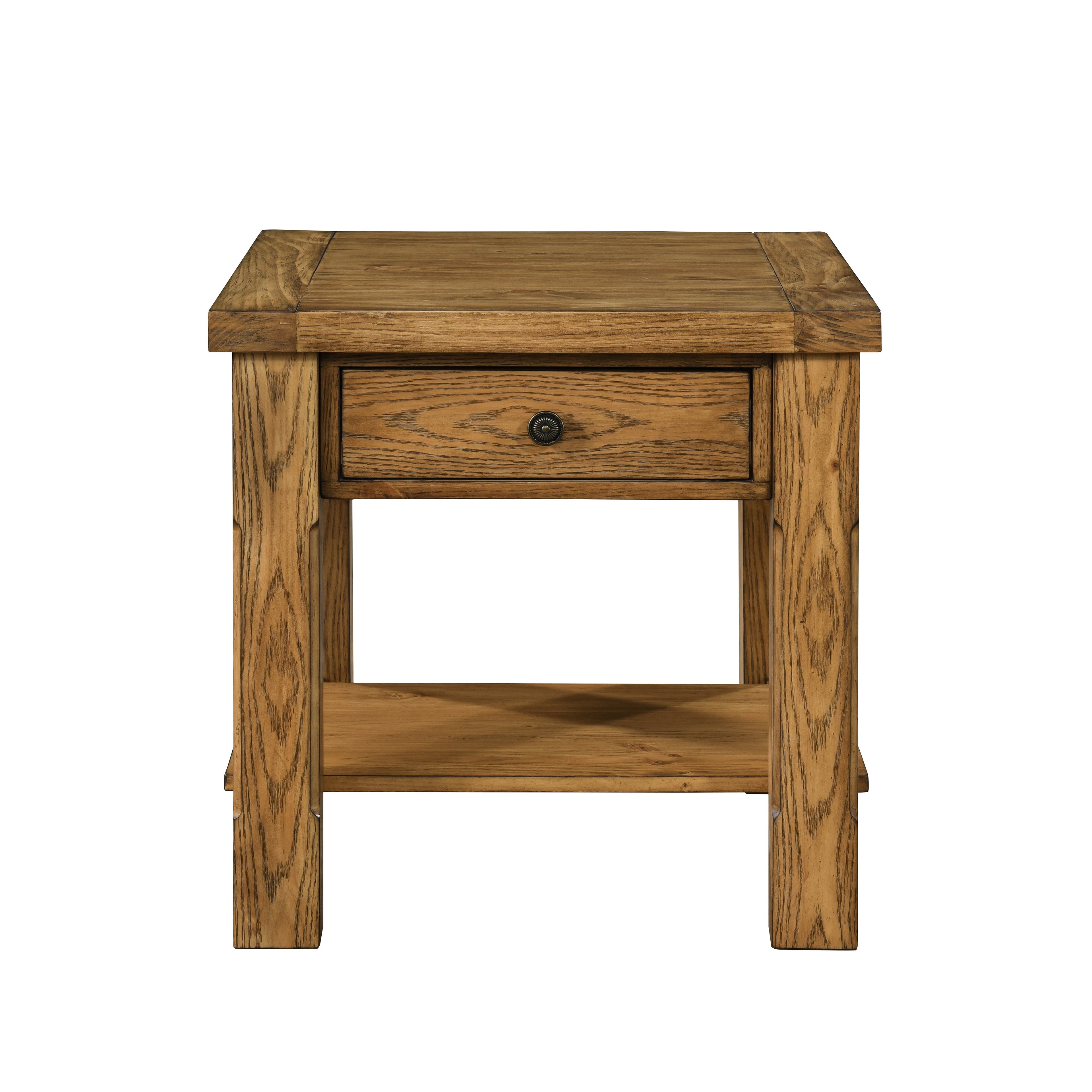Duncan 1 Drawer End Table-Walnut