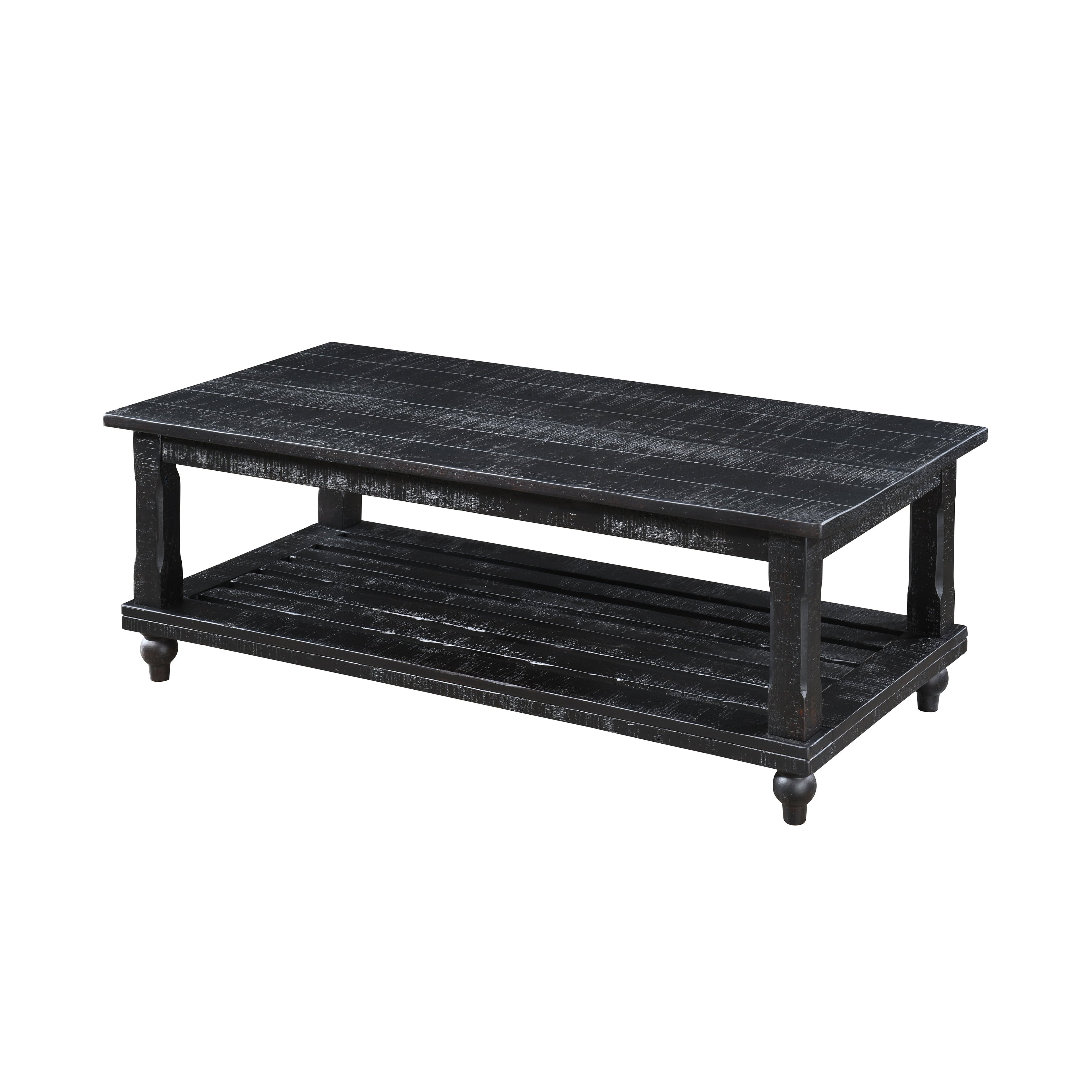 Cade 3 Piece Occasional Set- 1 Coffee & 2 End Tables - Black
