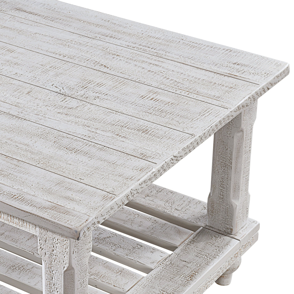 Cade 3 Piece Occasional Set- 1 Coffee & 2 End Tables - White
