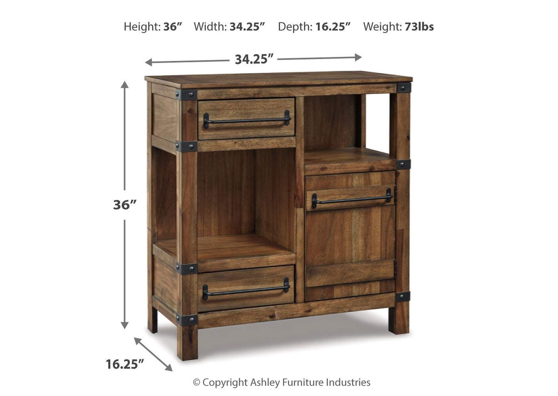 Roybeck Accent Cabinet dimensions