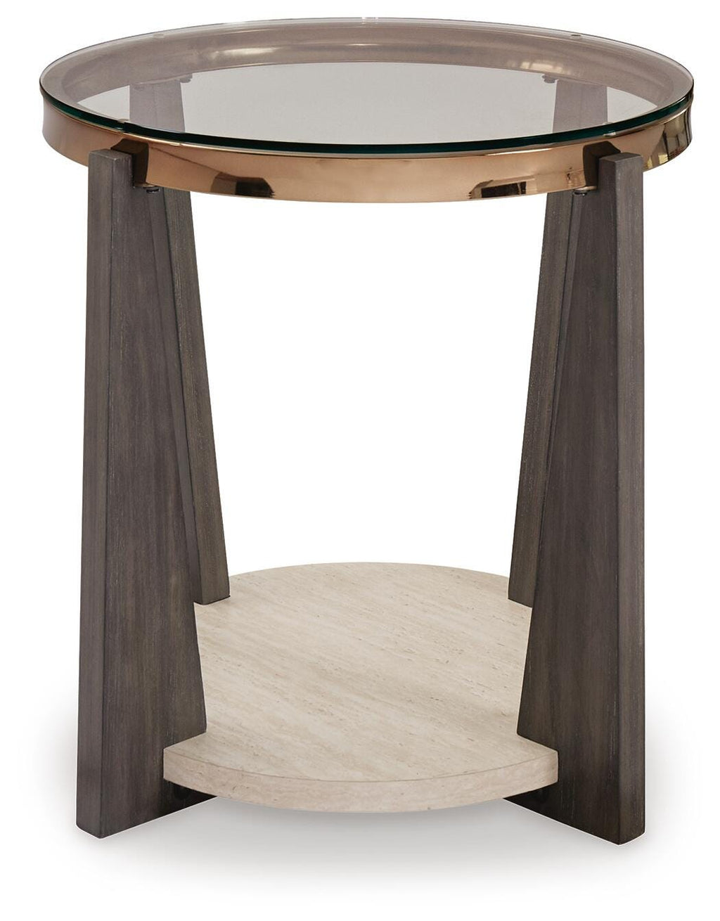 Frazwa End Table in Multi, front view