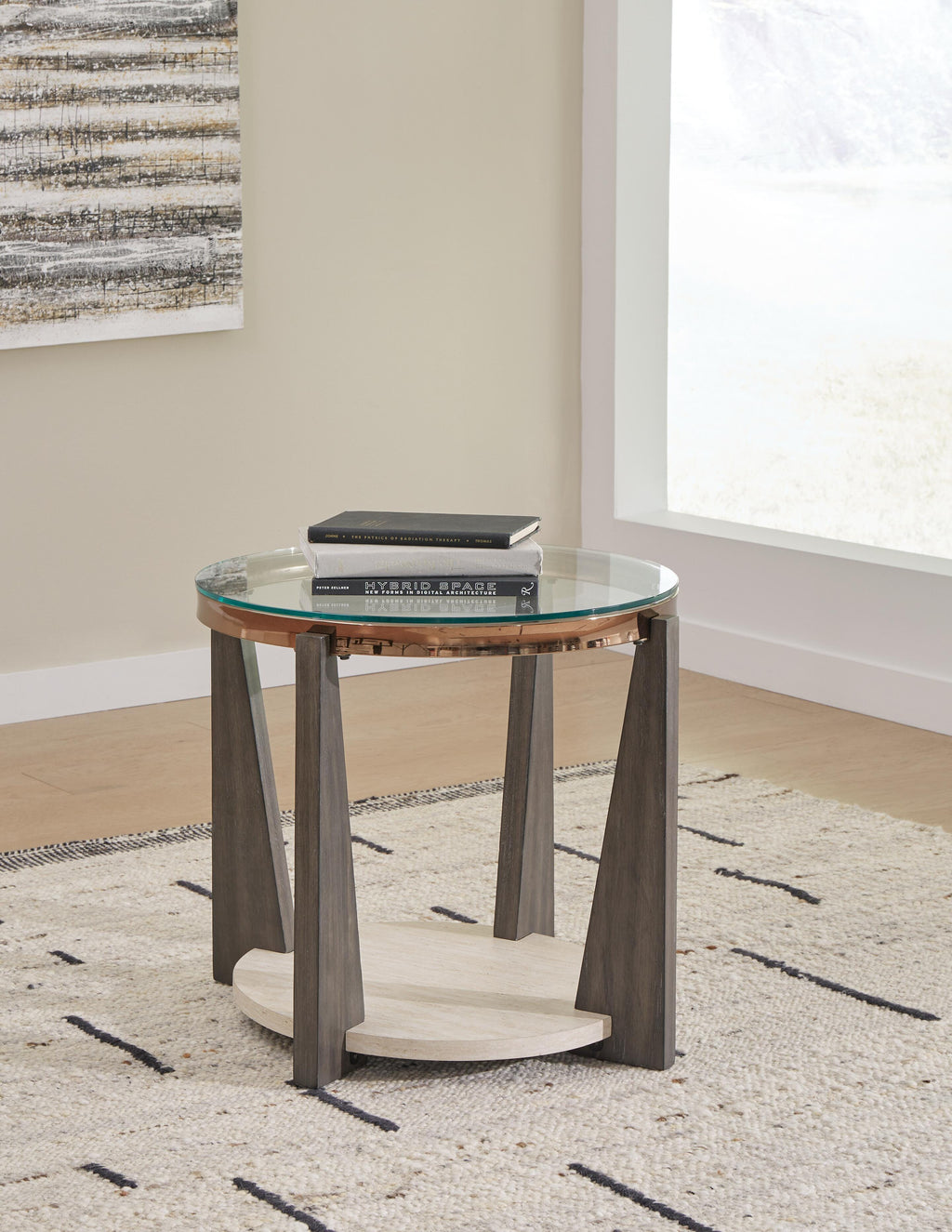 Frazwa End Table in Multi, alternate view 3