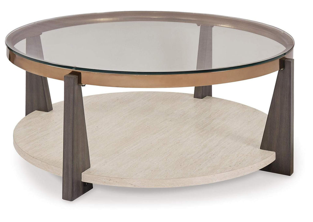 Frazwa Coffee Table with 2 End Tables angled view