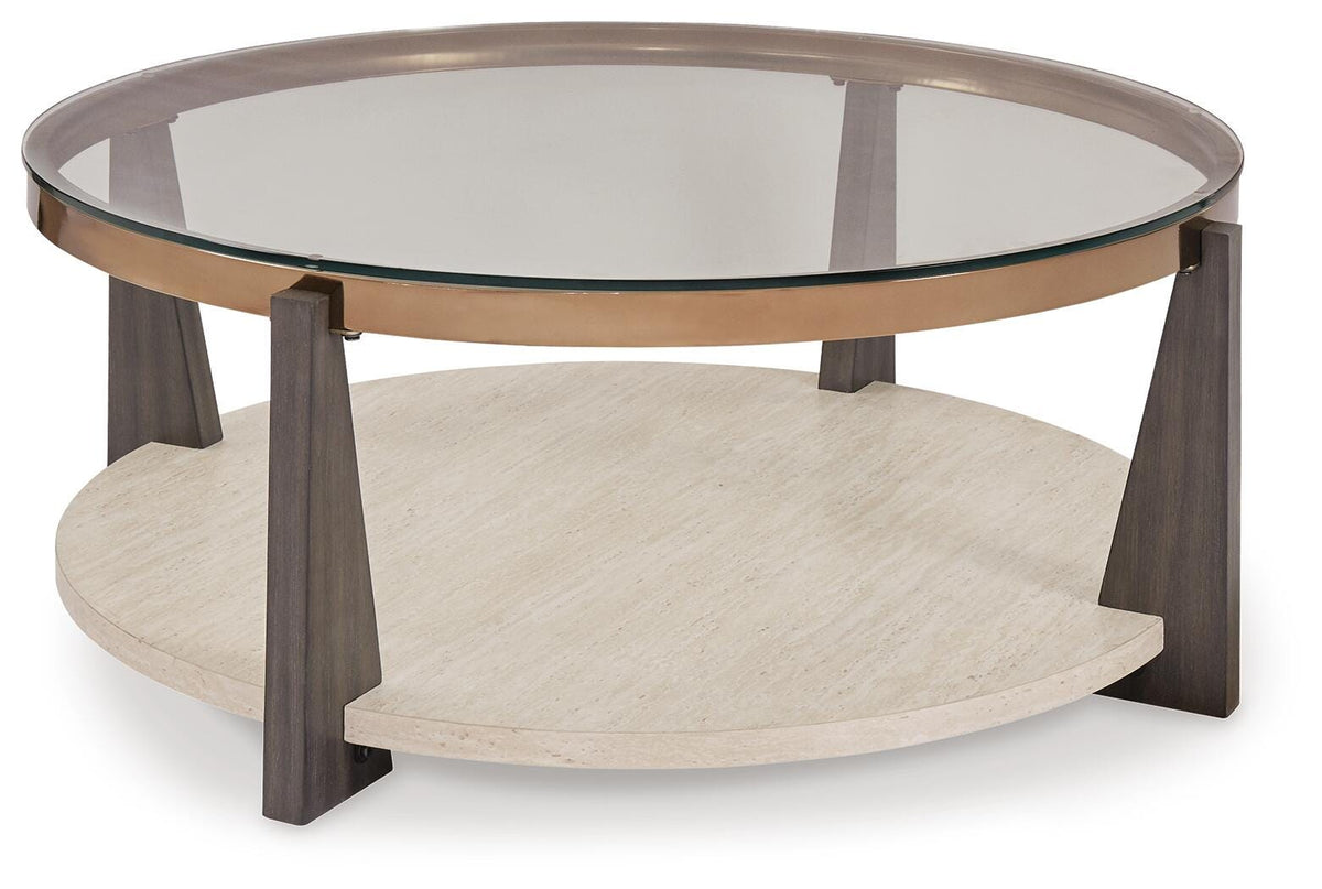 Frazwa Coffee Table in Multi, angle view