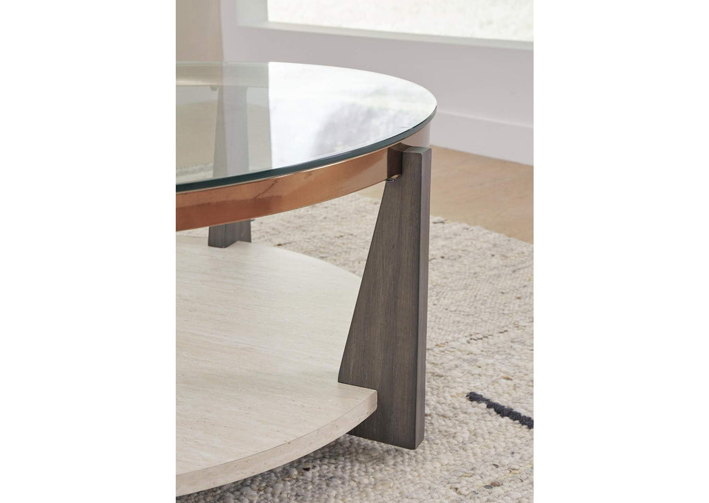 Frazwa Coffee Table with 2 End Tables detail