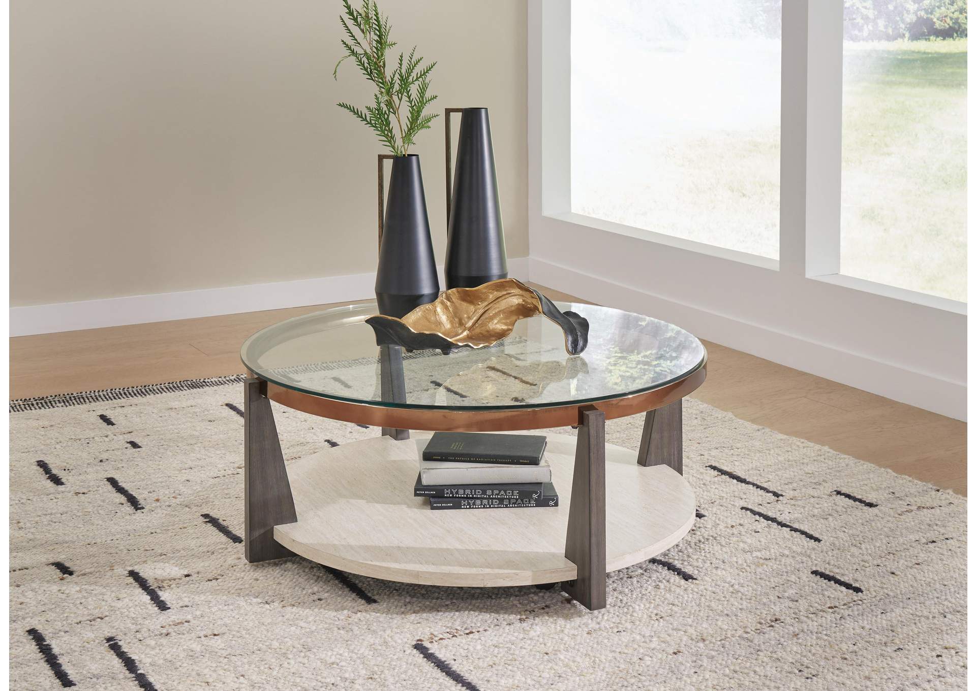 Frazwa Coffee Table with 2 End Tables