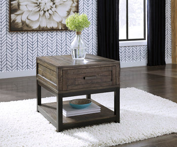 Johurst End Table in Grayish Brown