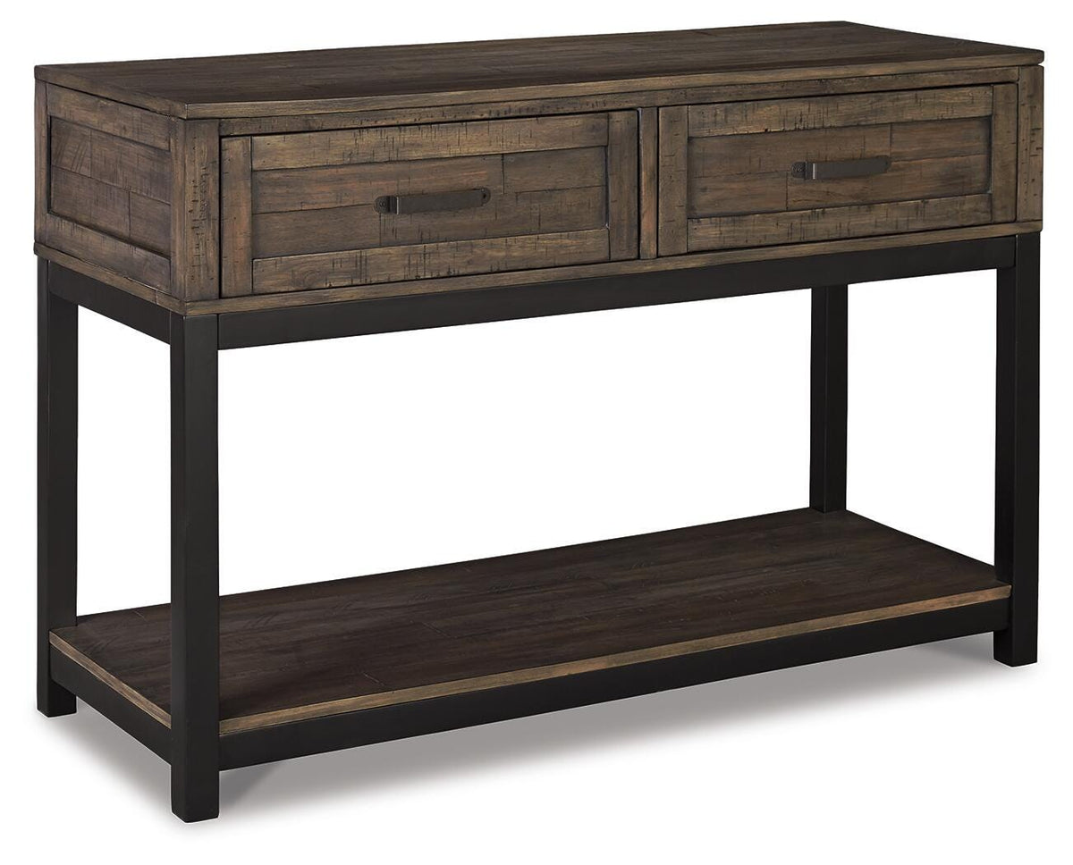 Johurst Sofa/Console Table in Grayish Brown, alternate view 2