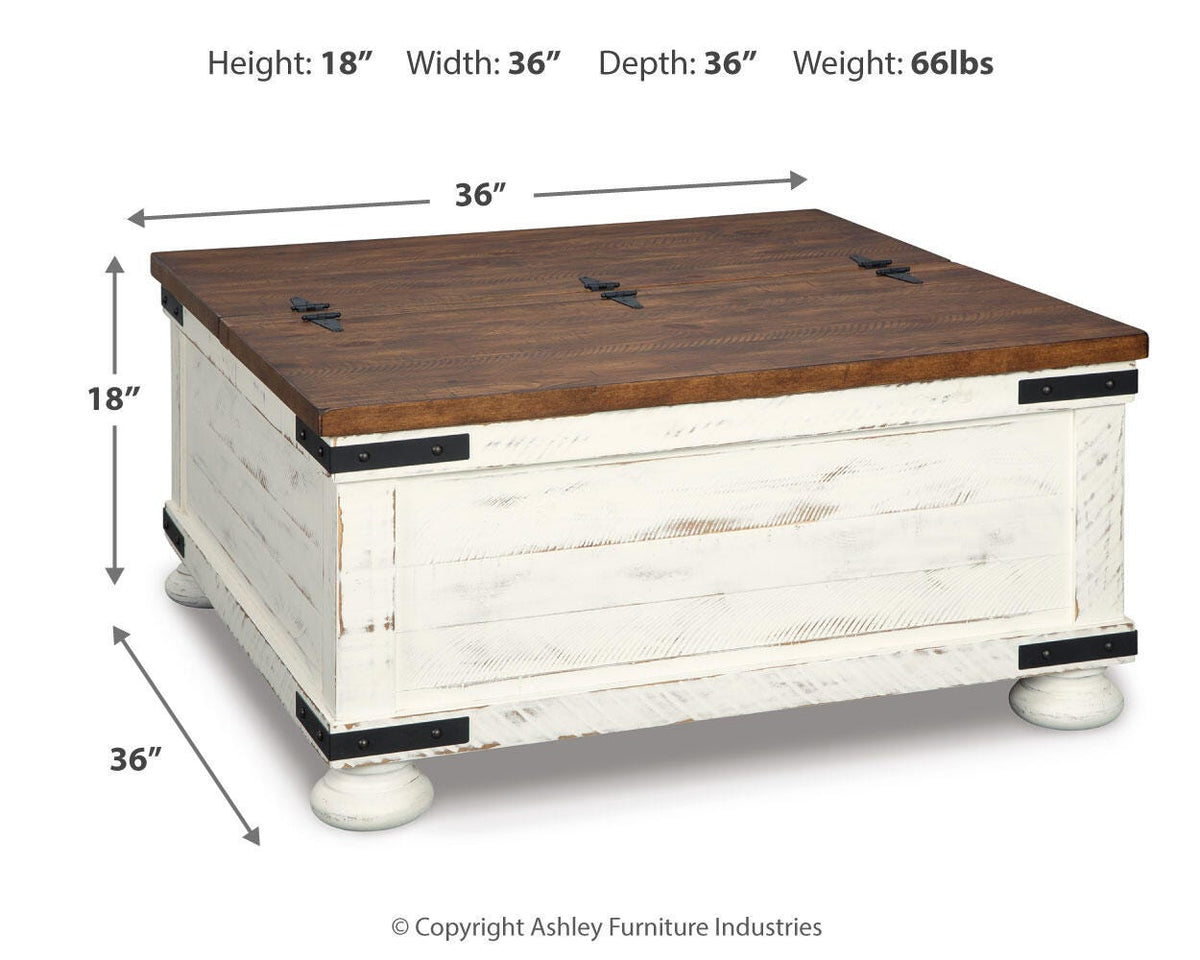 Wystfield Coffee Table in White/Brown, alternate view 5