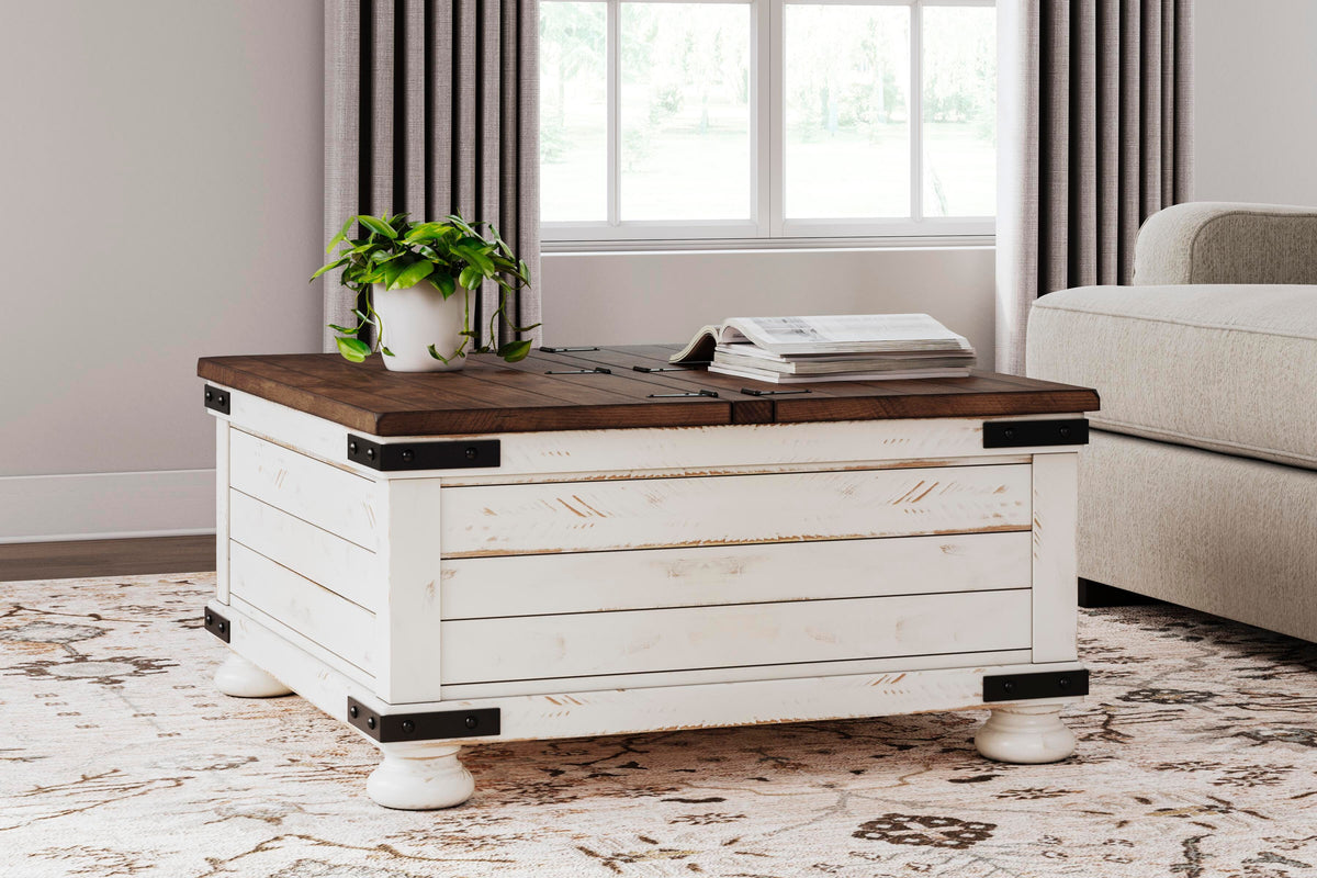 Wystfield Coffee Table in White/Brown, alternate view 11