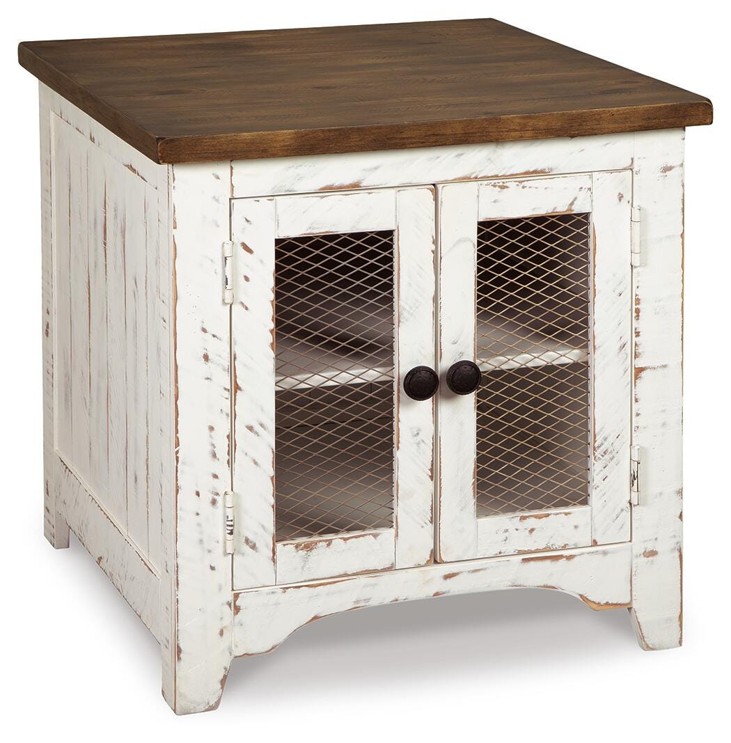 Wystfield End Table in White/Brown, alternate view 2