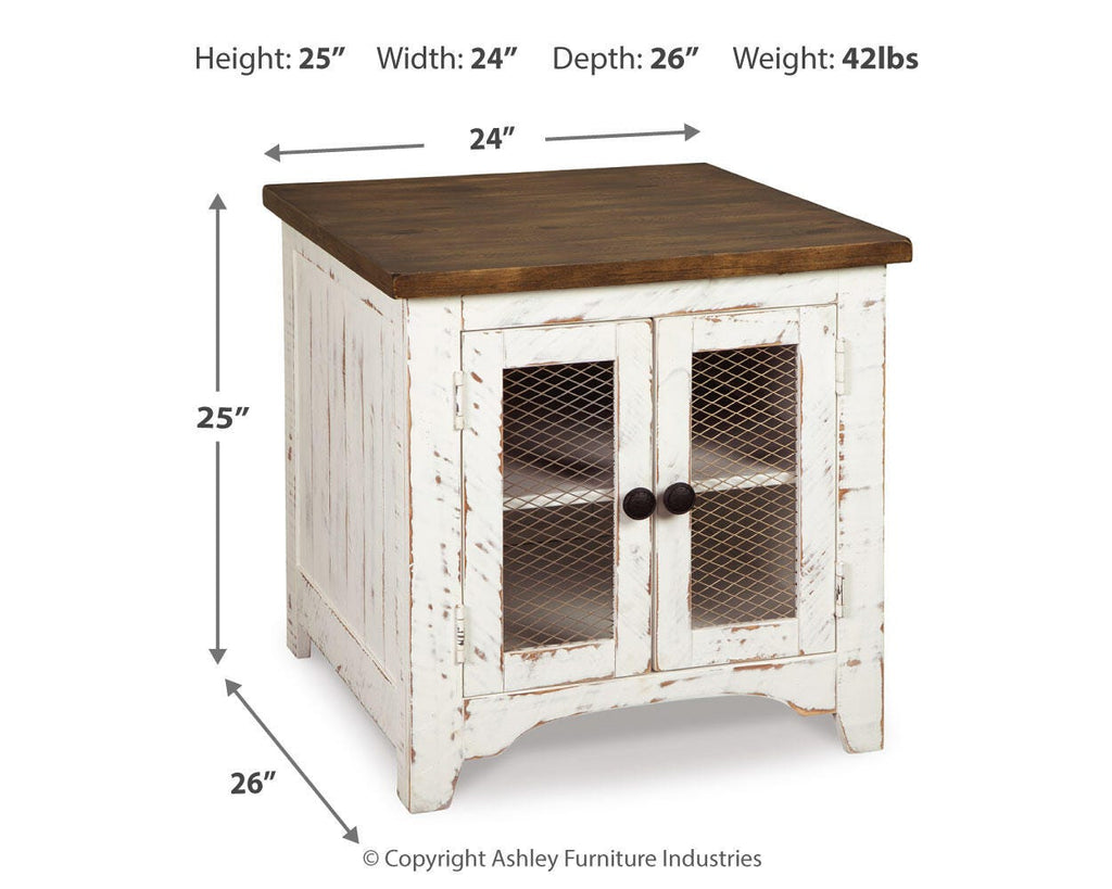 Wystfield End Table in White/Brown, alternate view 5