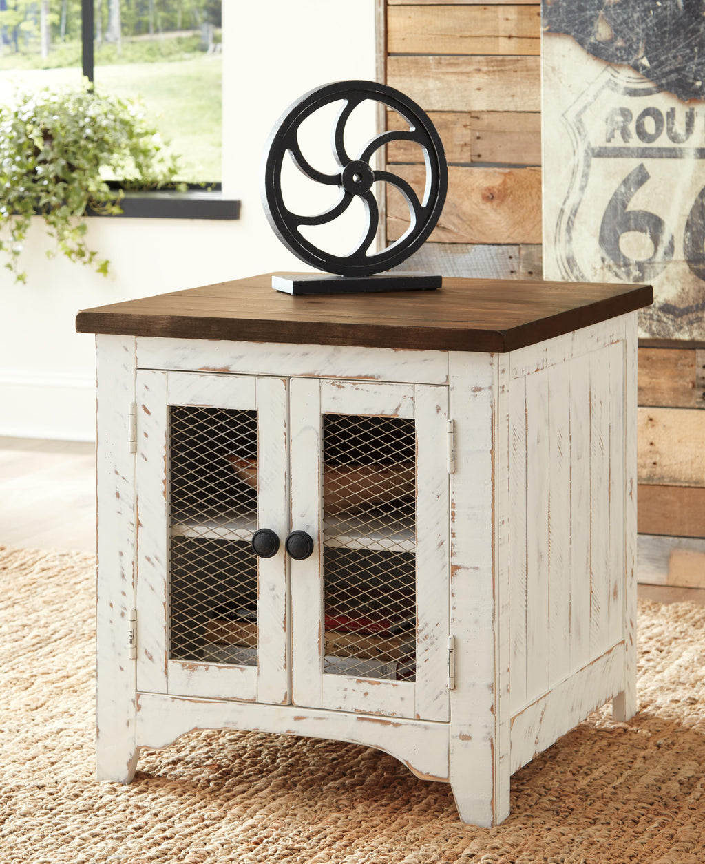 Wystfield End Table in White/Brown, alternate view 10