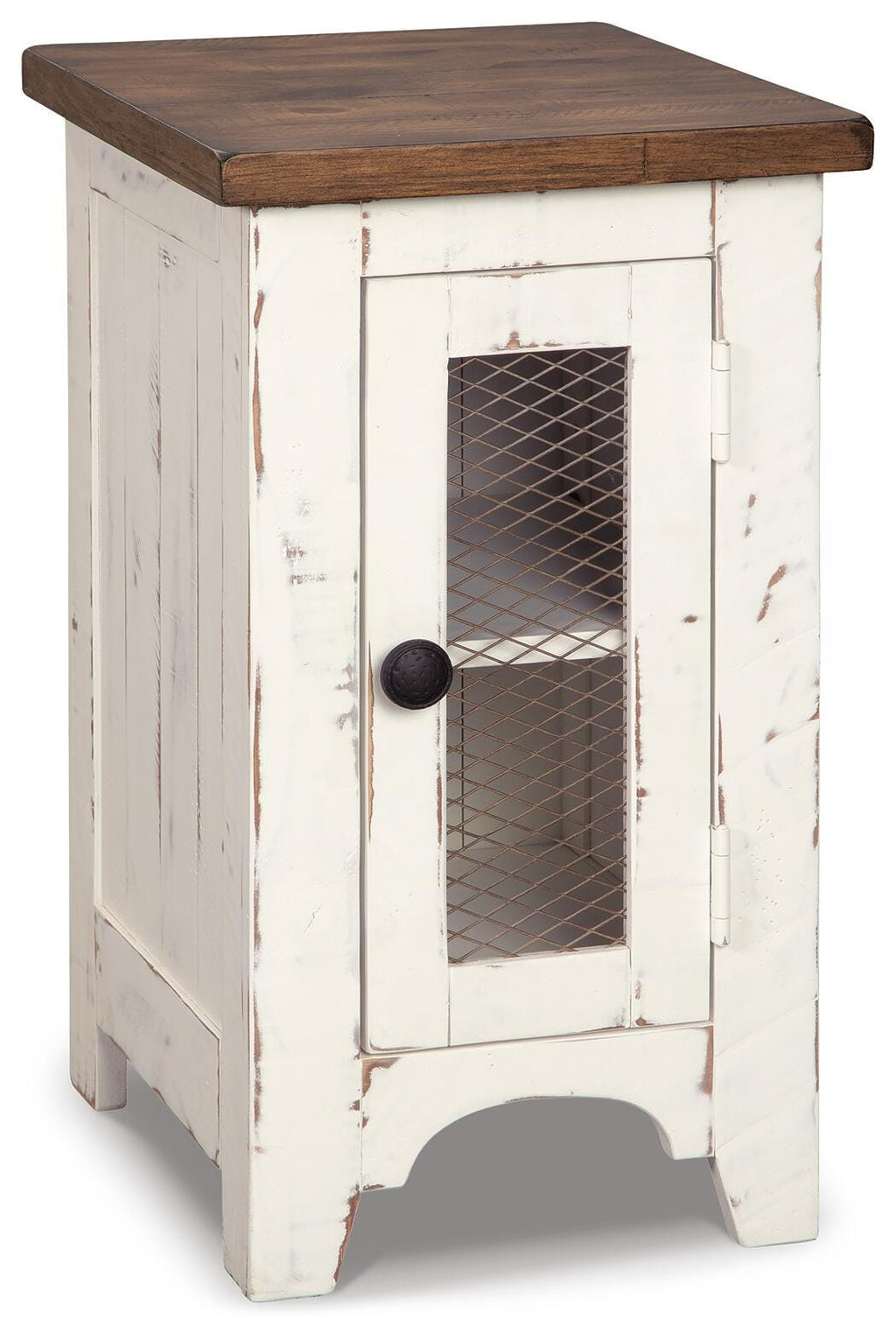 Wystfield Chairside End Table in White/Brown, alternate view 2
