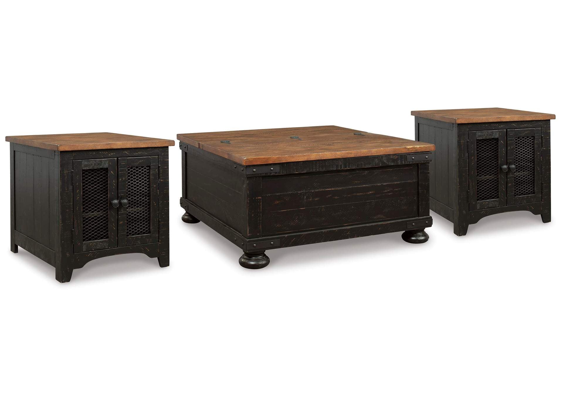 Valebeck Coffee Table with 2 End Tables