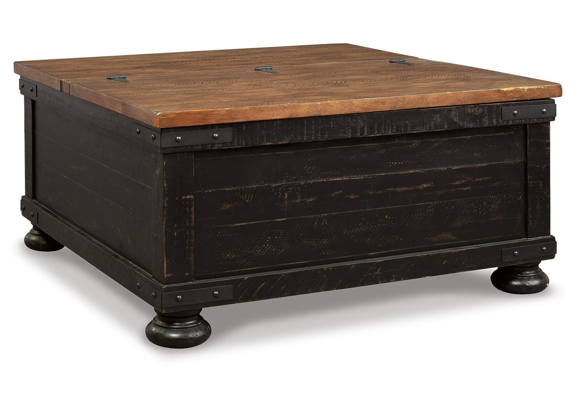 Valebeck Coffee Table with 2 End Tables angled view