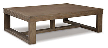 Cariton Coffee Table in Gray, angle view