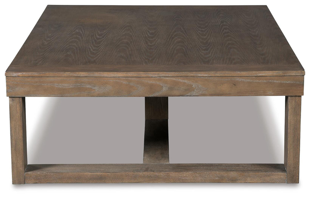 Cariton Coffee Table in Gray, side view