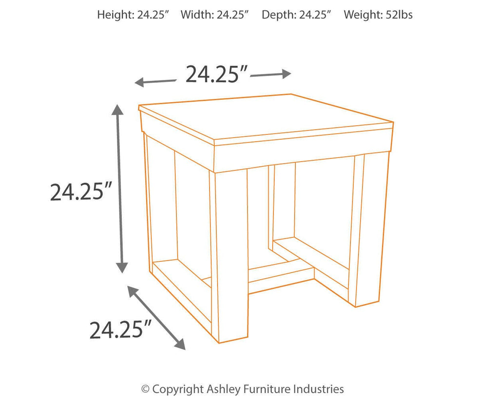 Watson End Table in Dark Brown, alternate view 10