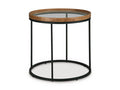 Noraluna End Table in Medium Brown, angle view