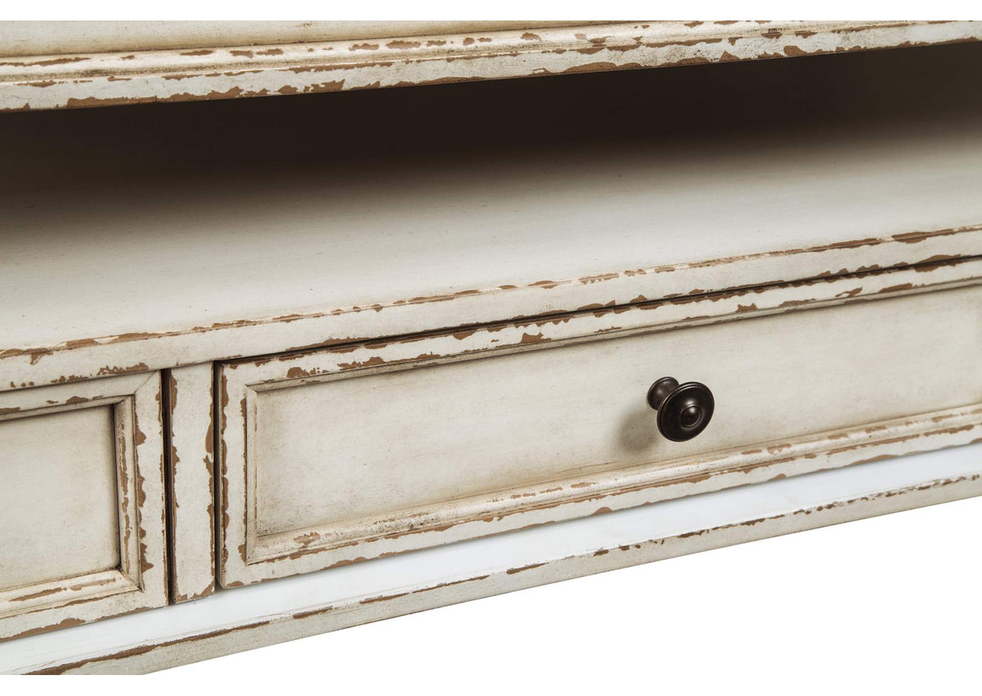 Realyn Coffee Table with 1 End Table detail
