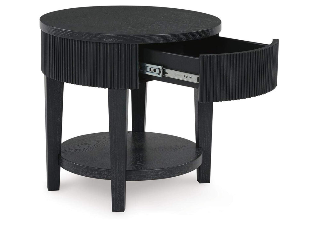 Marstream Coffee Table with 2 End Tables angled view