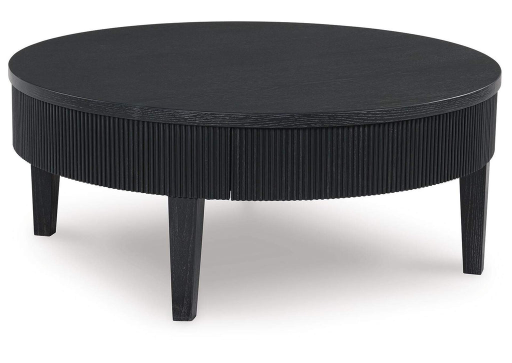 Marstream Coffee Table with 1 End Table angled view