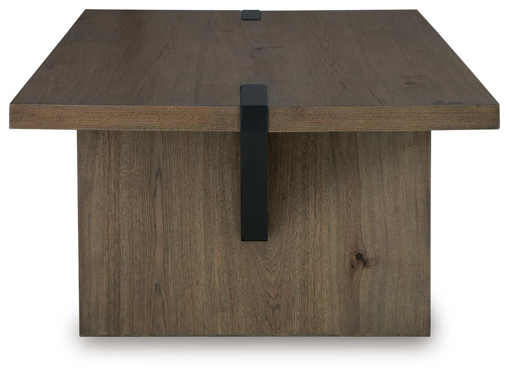 Kandinew Coffee Table in Light Brown, side view