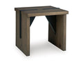 Kandinew End Table in Light Brown, angle view