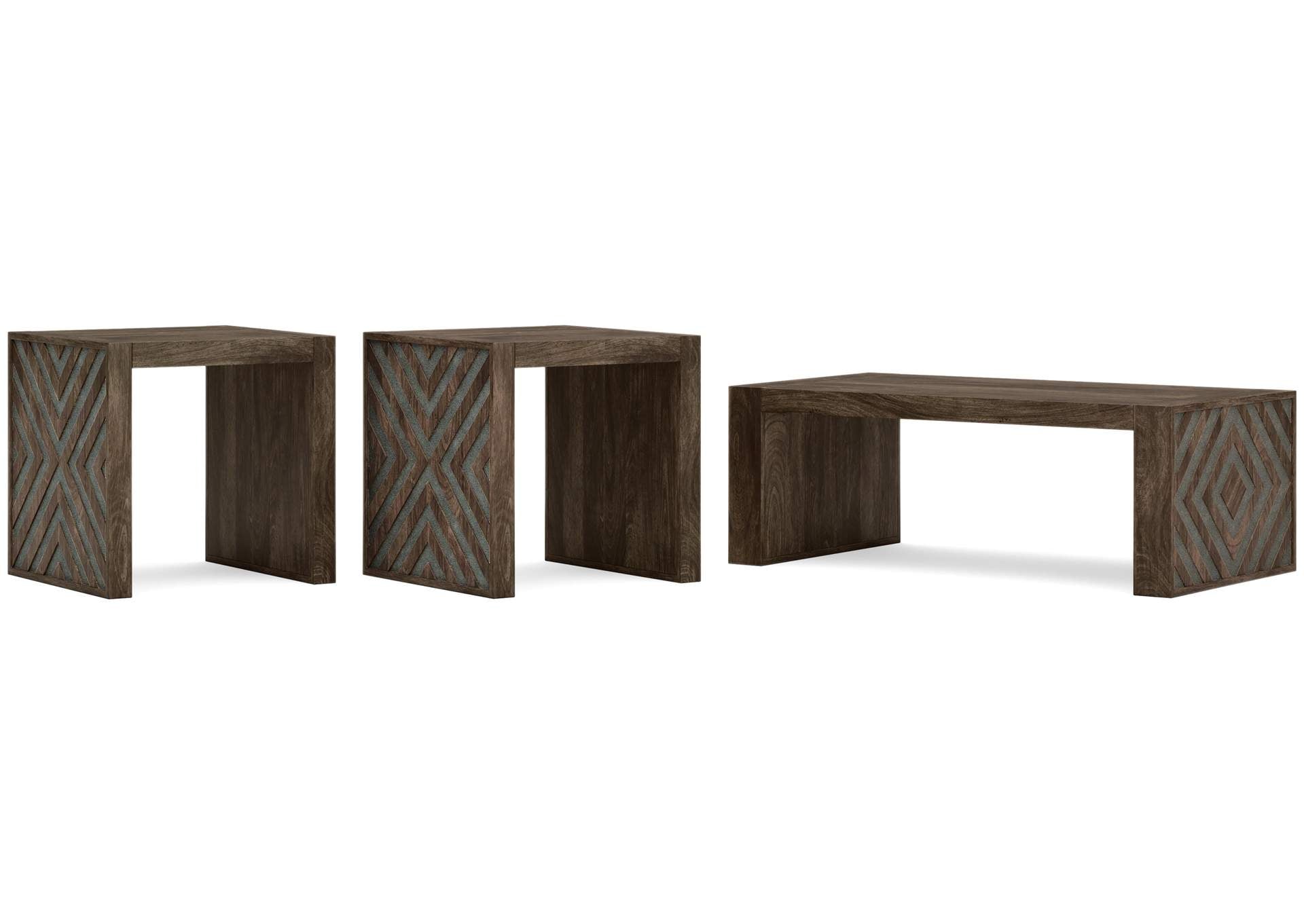 Dreggan Coffee Table with 2 End Tables