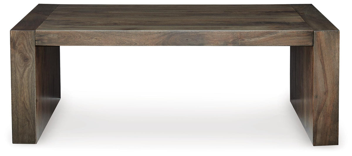Dreggan Coffee Table in Brown, front view