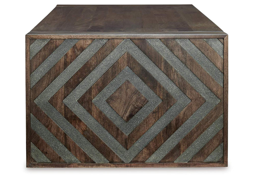 Dreggan Coffee Table with 1 End Table side view