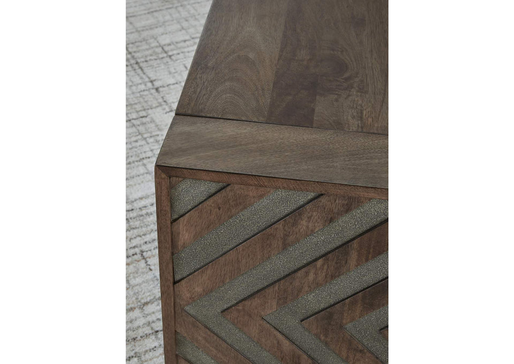 Dreggan Coffee Table with 2 End Tables detail