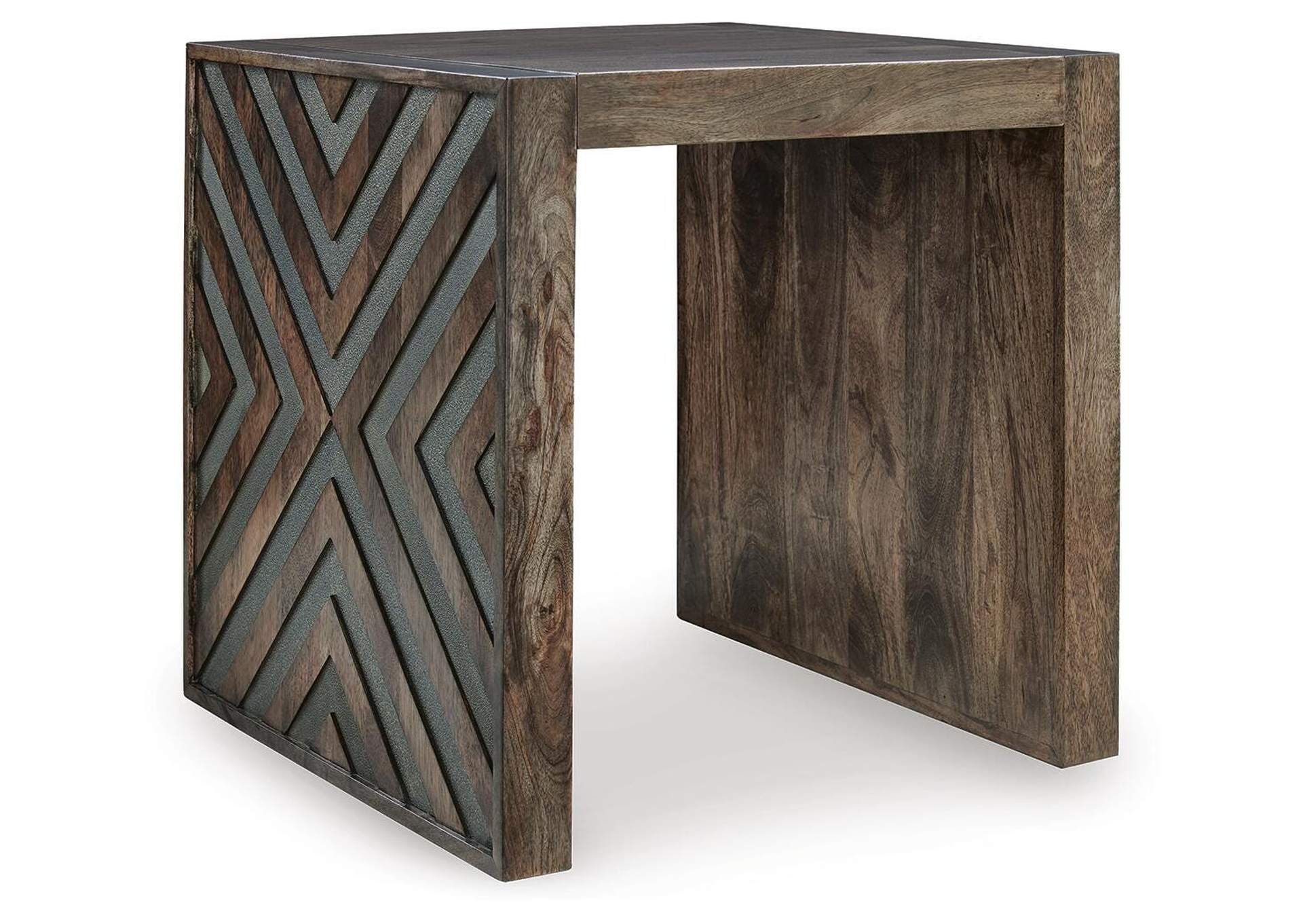 Dreggan Coffee Table with 1 End Table angled view