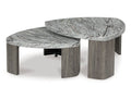 Surmour Stacked Coffee Table in Gray/Brown, open view