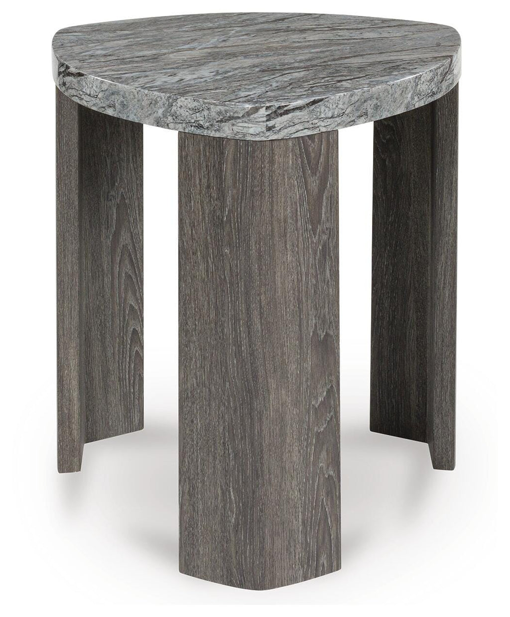 Surmour End Table in Gray/Brown, front view
