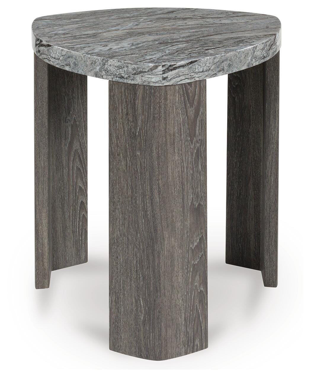 Surmour End Table in Gray/Brown, front view