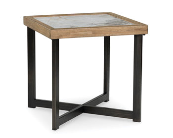 Montia End Table in Multi, angle view