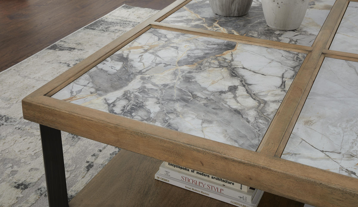 Montia Coffee Table in Multi, detail view