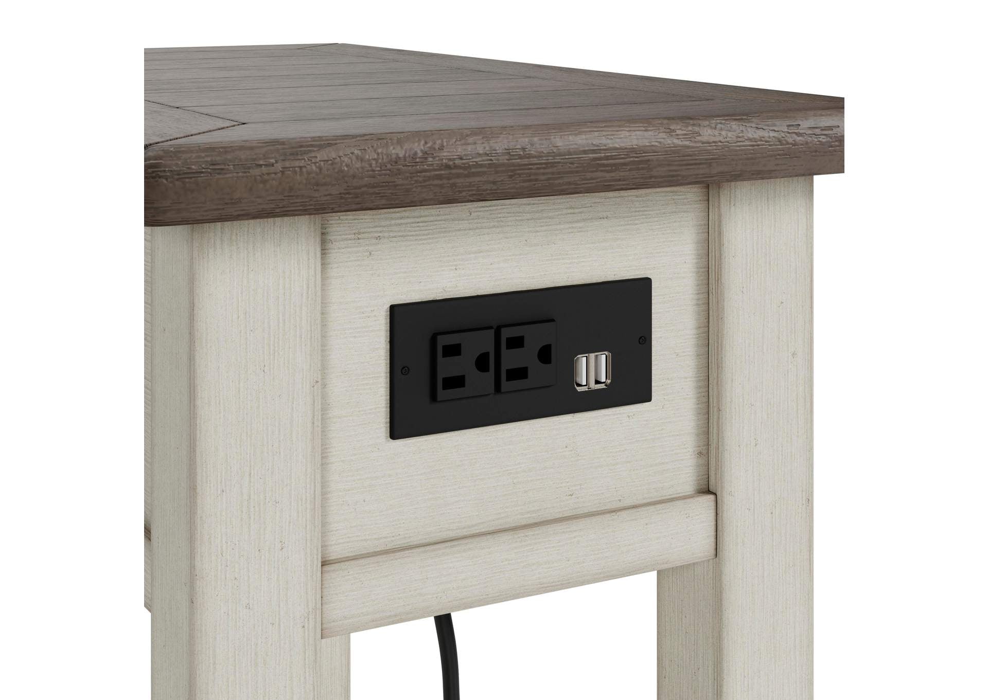 Bolanburg Coffee Table with 2 End Tables detail