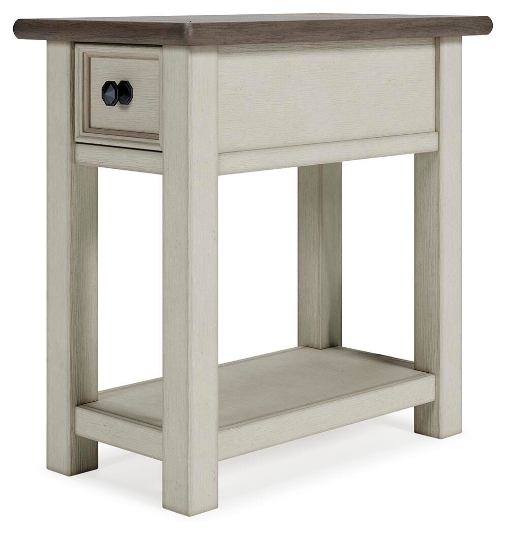 Bolanburg Chairside End Table in Two-tone, angle view