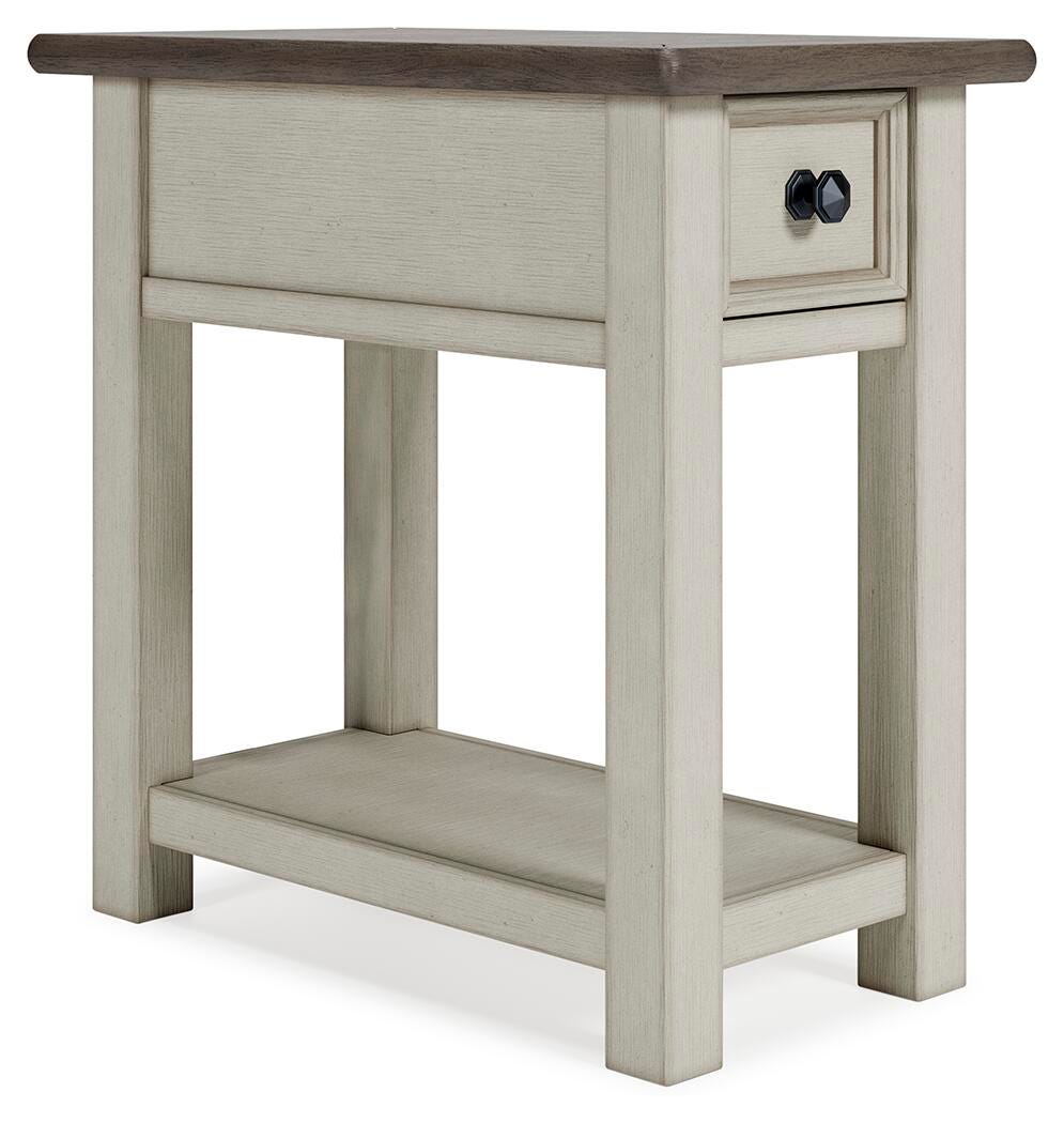Bolanburg Chairside End Table in Two-tone, closed view