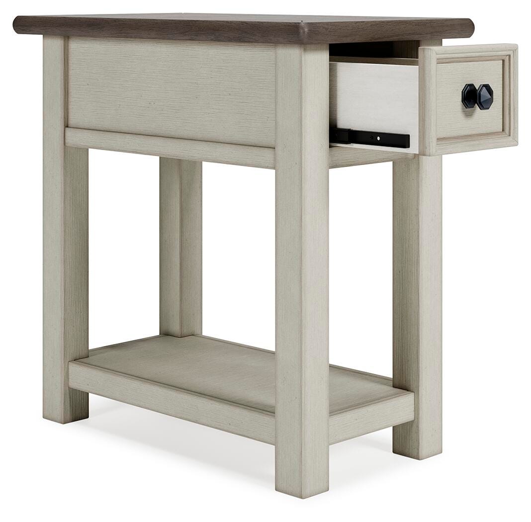 Bolanburg Chairside End Table in Two-tone, open view