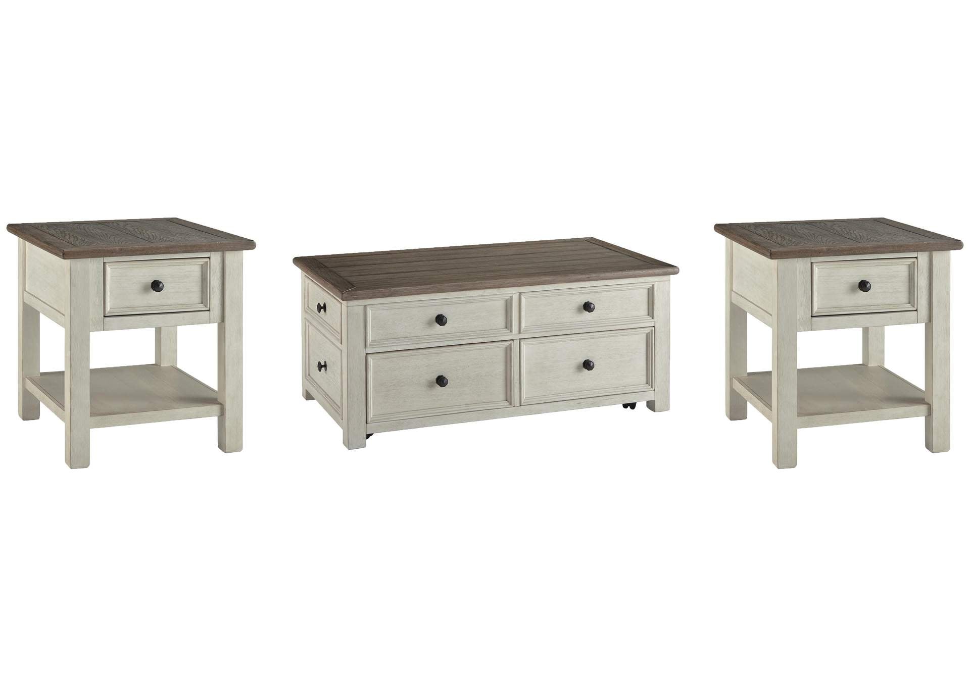 Bolanburg Coffee Table with 2 End Tables