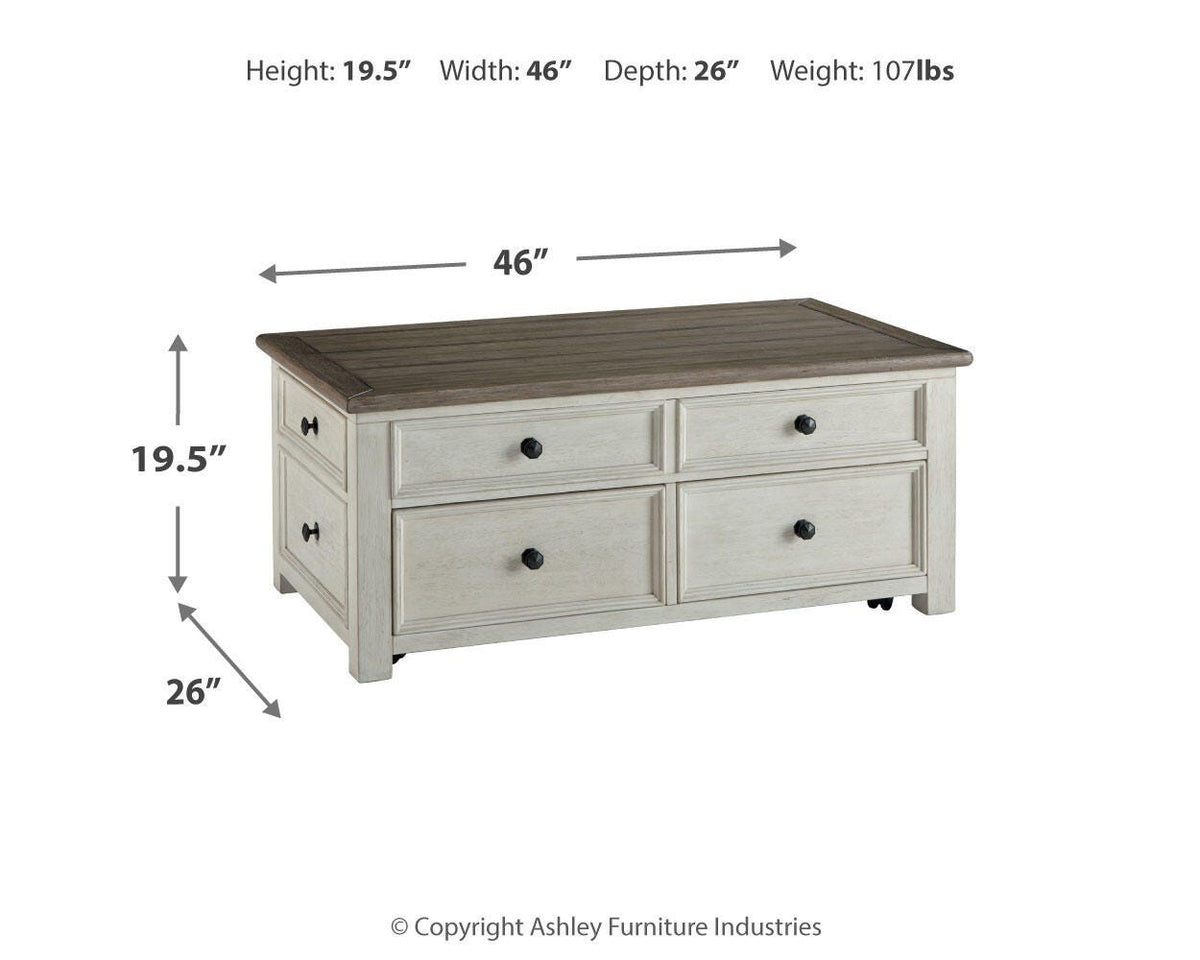 Bolanburg Coffee Table with Lift Top in Two-tone, alternate view 5