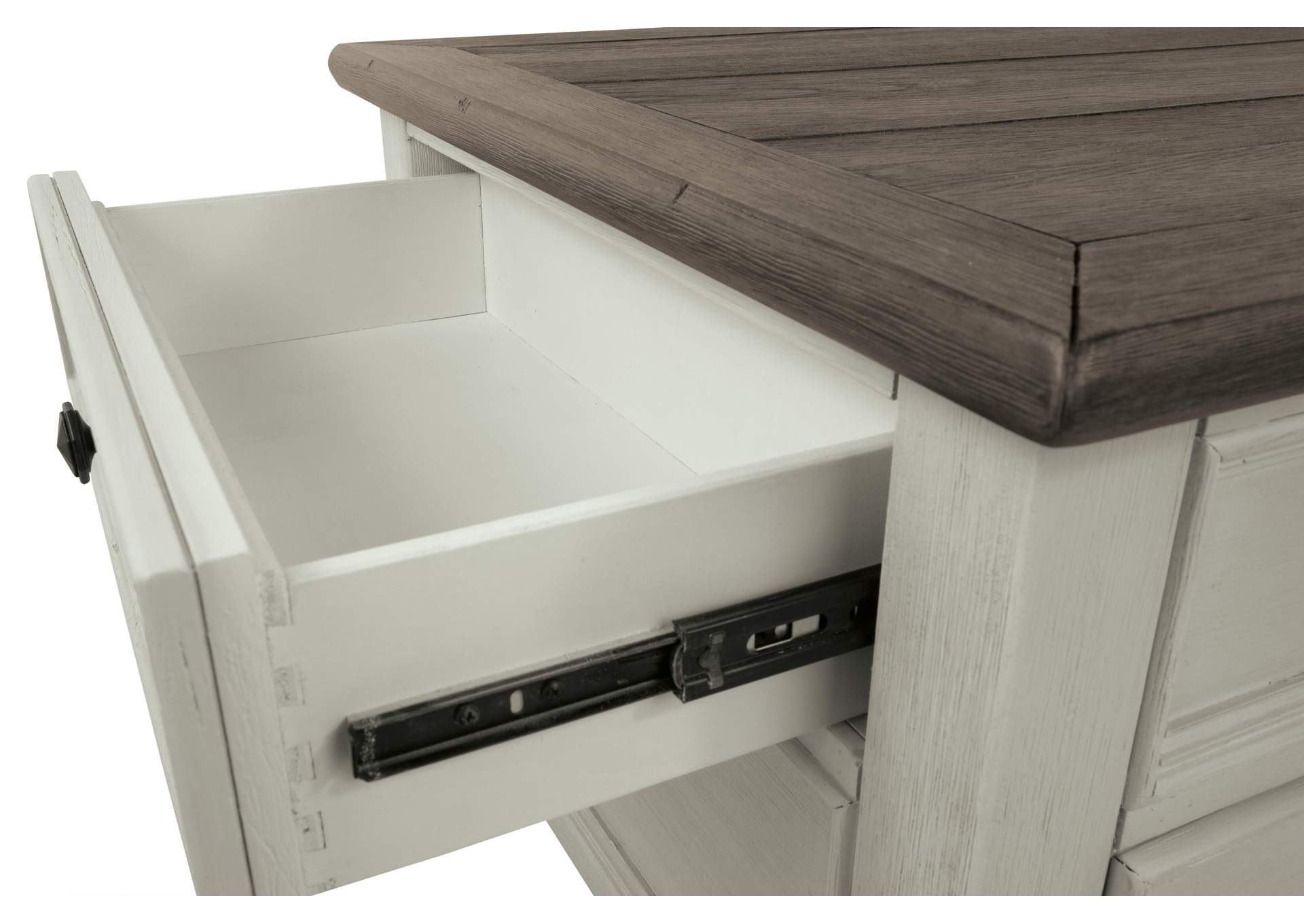Bolanburg Coffee Table with 2 End Tables detail