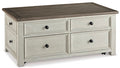 Bolanburg Coffee Table with Lift Top in Two-tone