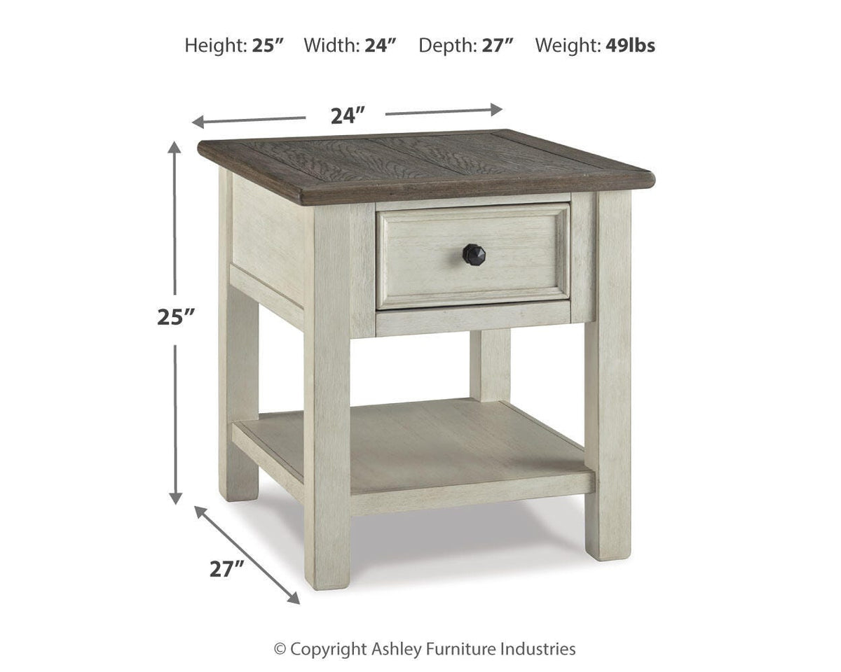 Bolanburg End Table in Two-tone, alternate view 4