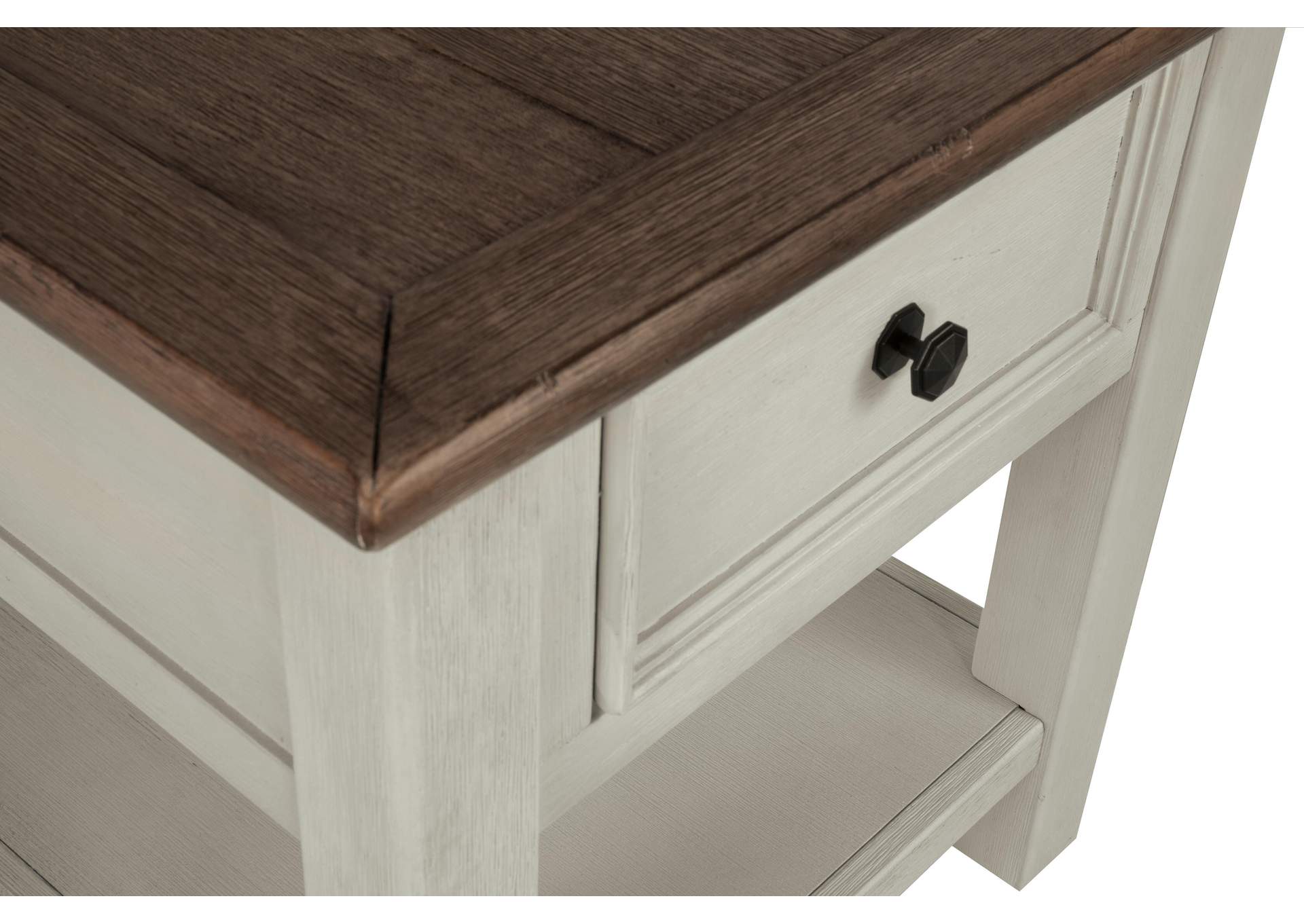 Bolanburg Coffee Table with 2 End Tables detail