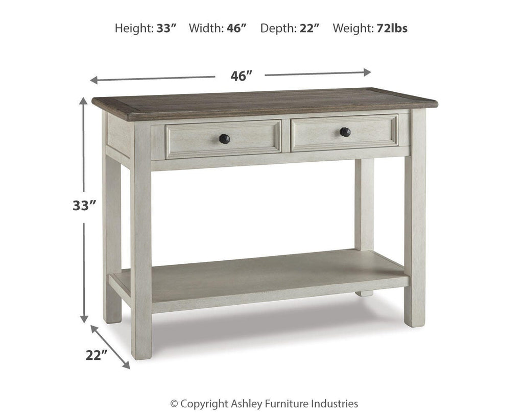 Bolanburg Sofa/Console Table in Two-tone, alternate view 4